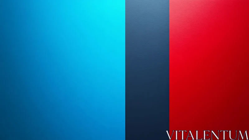 Bold bands of blue and red creating calm, friendly energy.