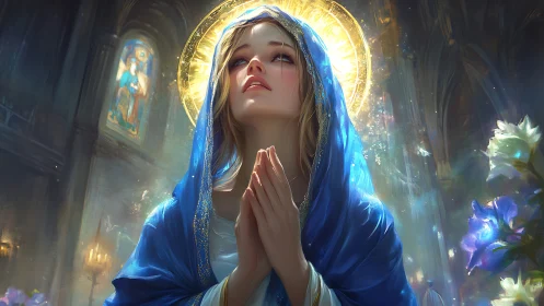 Luminous prayer rises beneath a painted cathedral sky