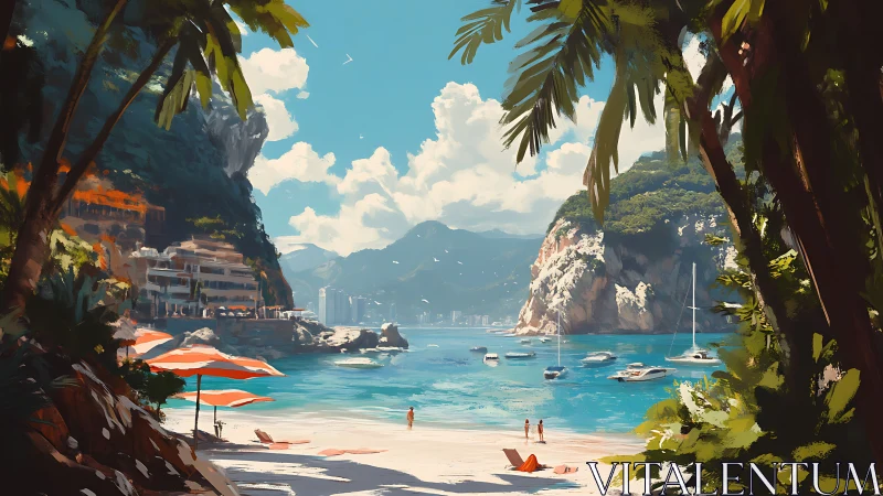 Tropical Cove Resort Nestled Between Dramatic Limestone Cliffs