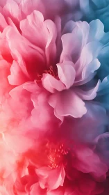 Gradient Garden Dreams: Blooming in Soft Colors.