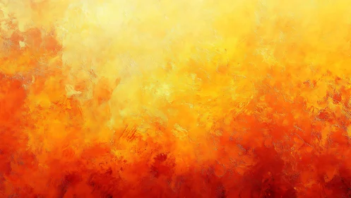 Warm yellow and orange abstract textured gradient painting.