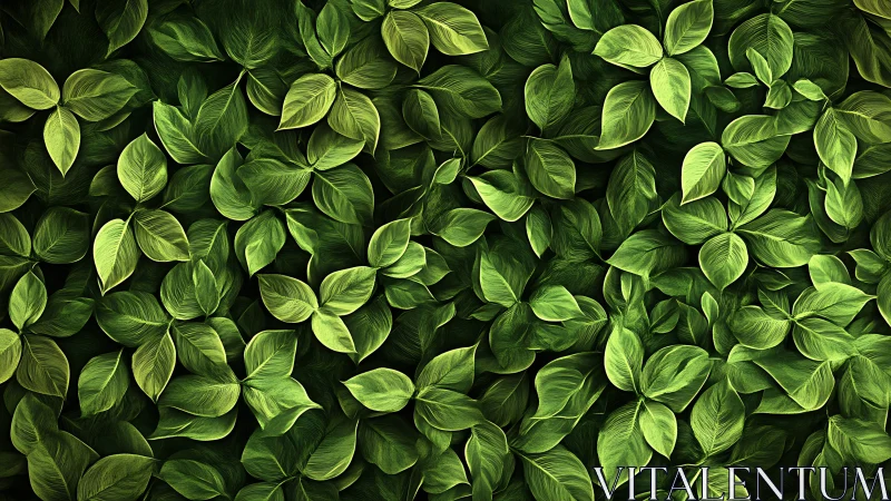 Emerald leaf tapestry unfurls in lush layered forest whispers.