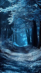 Bioluminescent Forest Tunnel Dreams.