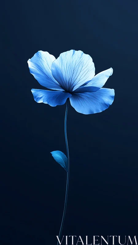 Luminescent Bloom Against Obsidian Void.