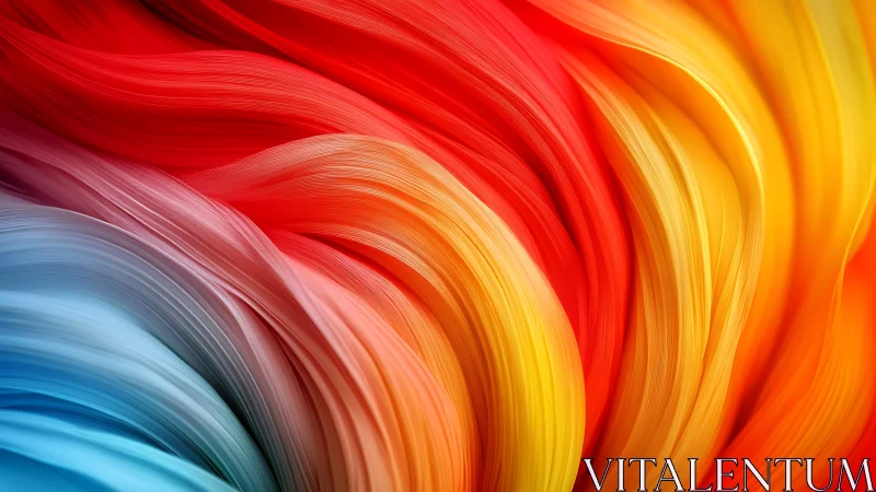 Vibrant flowing color waves create dynamic abstract motion