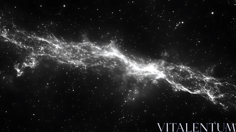 Starwoven lightning river streaking across silent space.