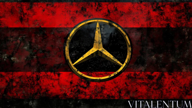 Grunge-scorched emblem spinning over red-black inferno.