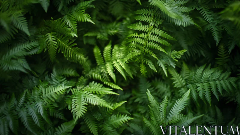 Fern constellation in a quiet forest floor cosmos.