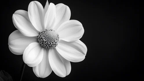 Monochromatic Blossom Unveils Nature's Geometric Heart