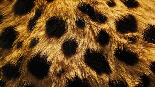 Golden Leopard Coat: Nature's Textured Pattern Symphony.