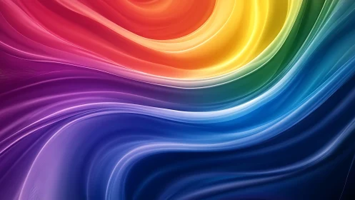 Spectral fluid dynamics render maps continuous rainbow light gradients