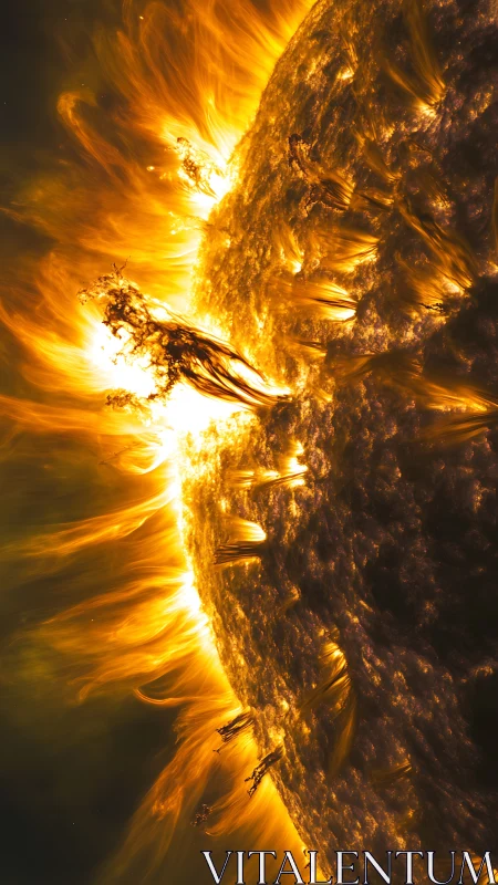 Solar surface eruptions cast luminous plasma arcs into space