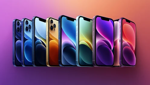 Meet the Rainbow: Your iPhone's Colorful Collection.