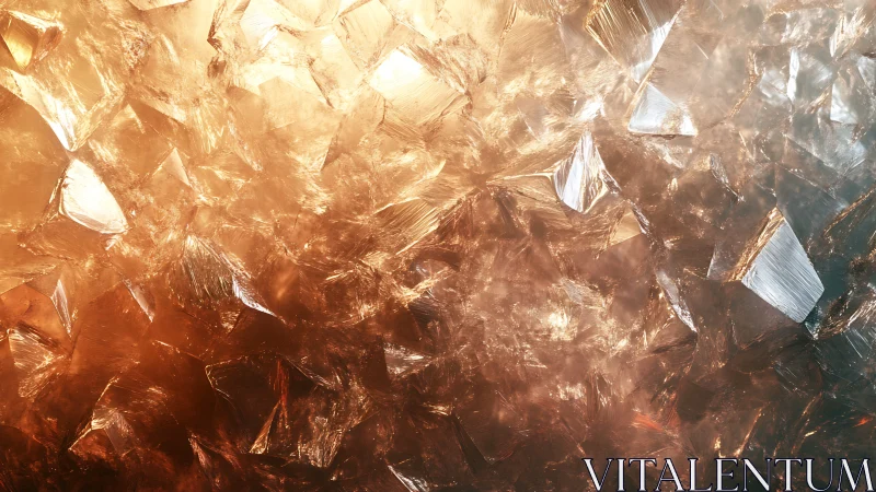 Translucent crystalline texture under warm gradient directional light