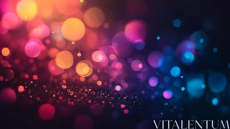 Vibrant bokeh lights with colorful abstract background design.
