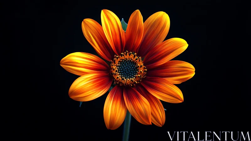 Golden Petals Glow: Nature's Vibrant Fire Flower.