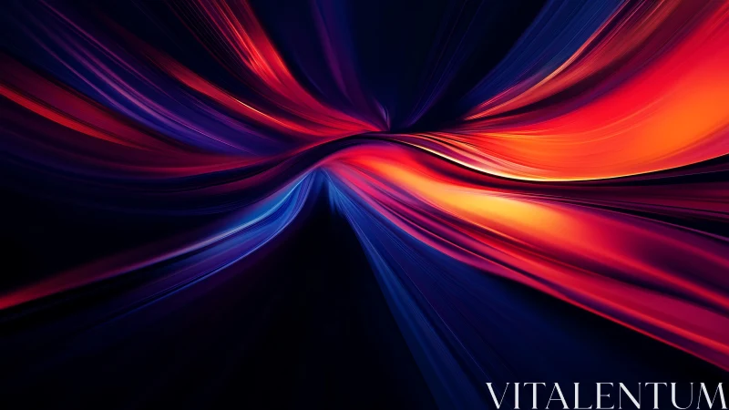 Velvet light currents swirling through a midnight horizon.