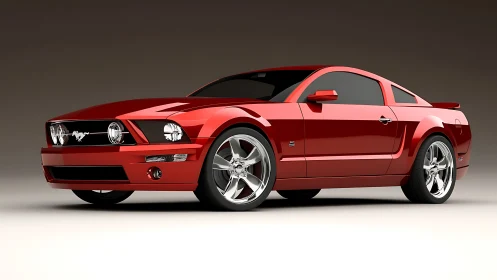 Bold red sports coupe stands ready for smooth city cruising