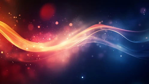 Luminous Wave Flow Through Warm-Cold Spectrum.