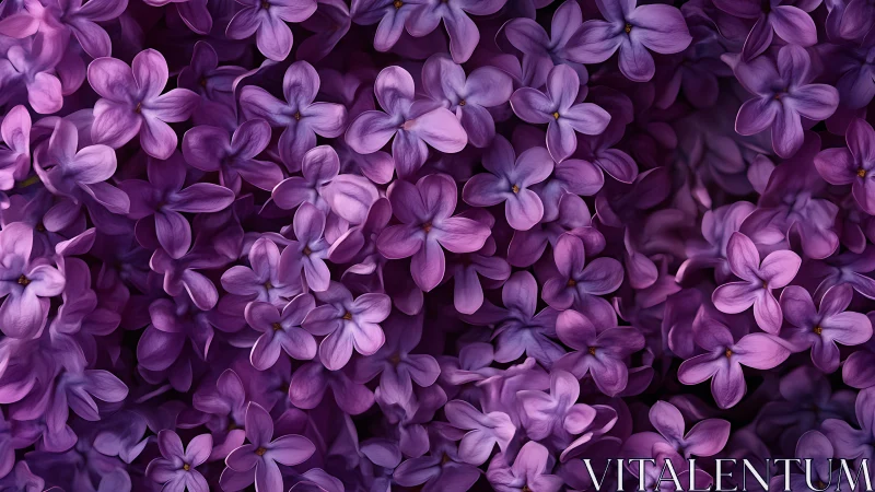 Purple Lilacs in Full Bloom: A Delicate Floral Celebration.