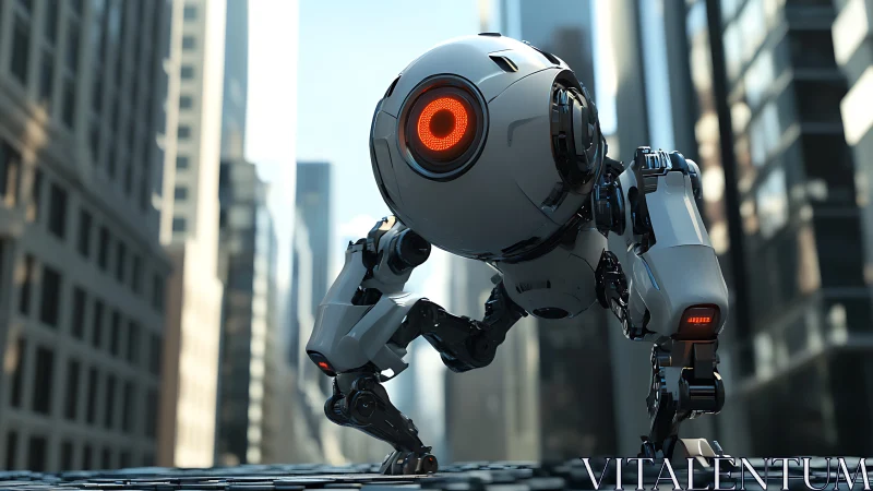 Quadrupedal urban recon droid with spherical optical core