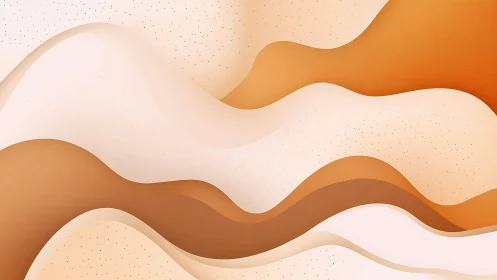 Layered sinusoidal dunes in gradient earthtone abstraction.