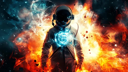 Stellar voyager ignites twin nebulae with a radiant heart core