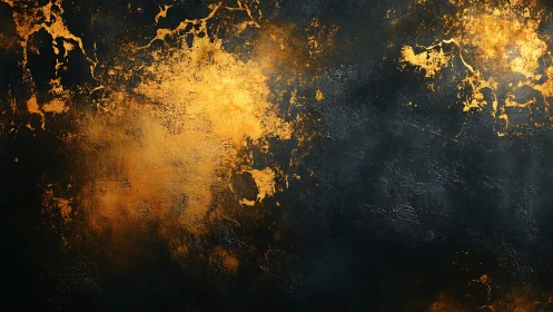 Gold textured abstract on dark background with rich contrast