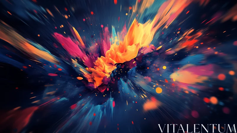 Colorburst daydreams racing through a glowing cosmic bloom.