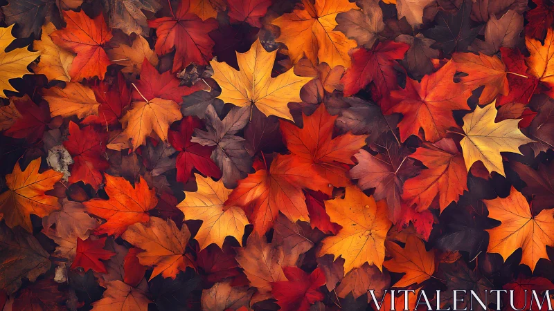 Photographic study of overlapping autumn maple foliage patterns.