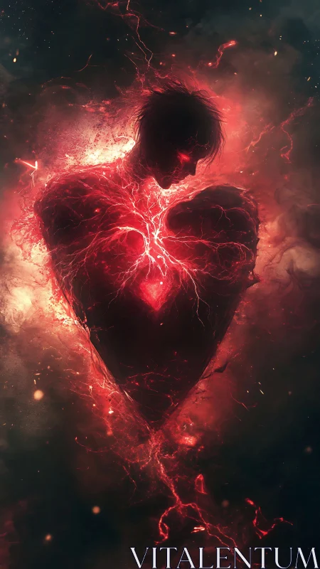 Soul on Fire: A Heart Ablaze with Electric Energy.