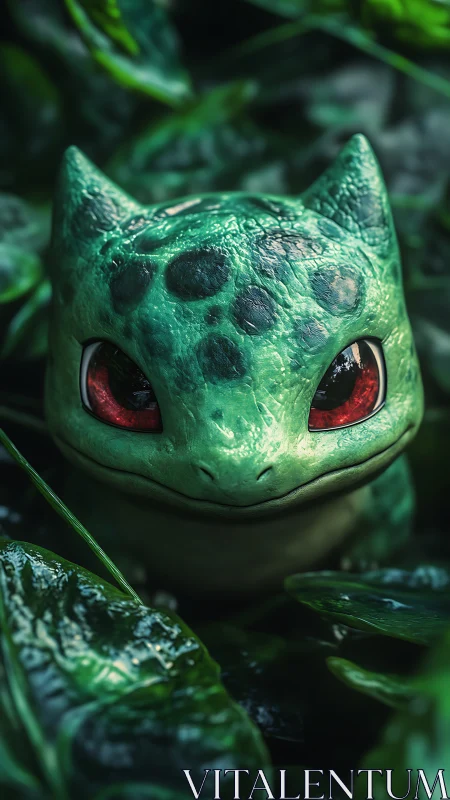 Gentle forest creature with bright curious eyes waits quietly.