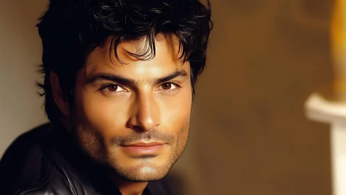 Candlelit gaze turns quiet confidence into molten charisma