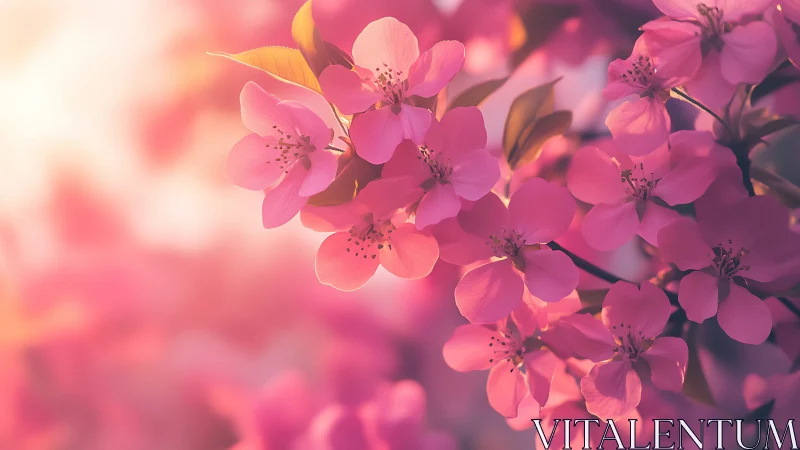 Blushing Blooms Catch Golden Hour Magic.