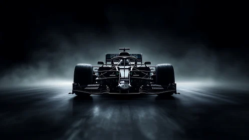 Night-stalking race machine prowls through sculpted smoke