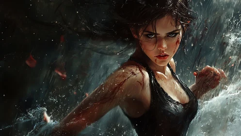 Storm-born fighter charges forward with fierce resolve