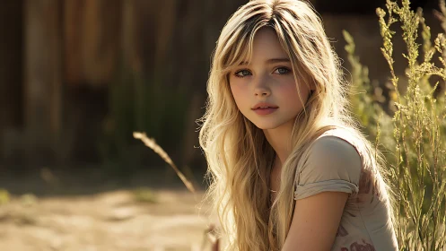 Soft backlit portrait uses shallow depth and warm tonal grading