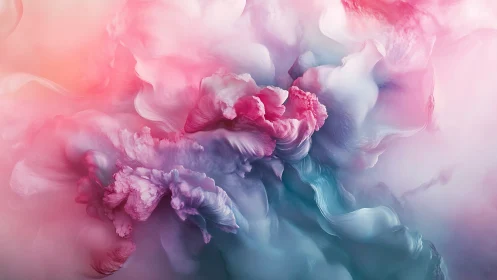 Cotton candy nebula blooming in soft pastel storms.