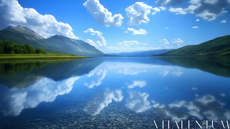 Mirrorlake skyway where mountains and clouds trade faces.