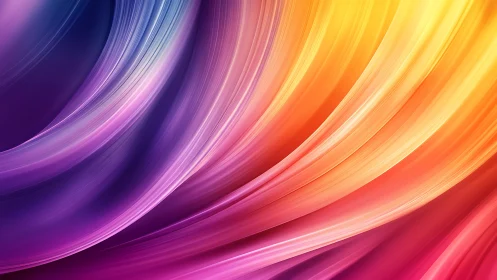 Chromatic light trails curve in layered abstract digital motion