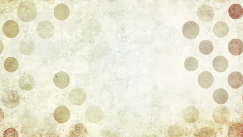 Muted grunge circles framing soft vintage backdrop.