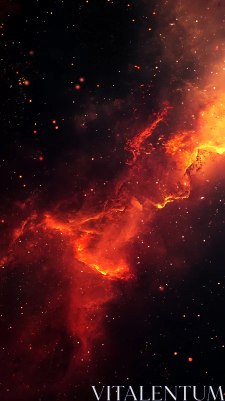 Explosive Nebula Cloud Formation with Luminous Particle Dispersion