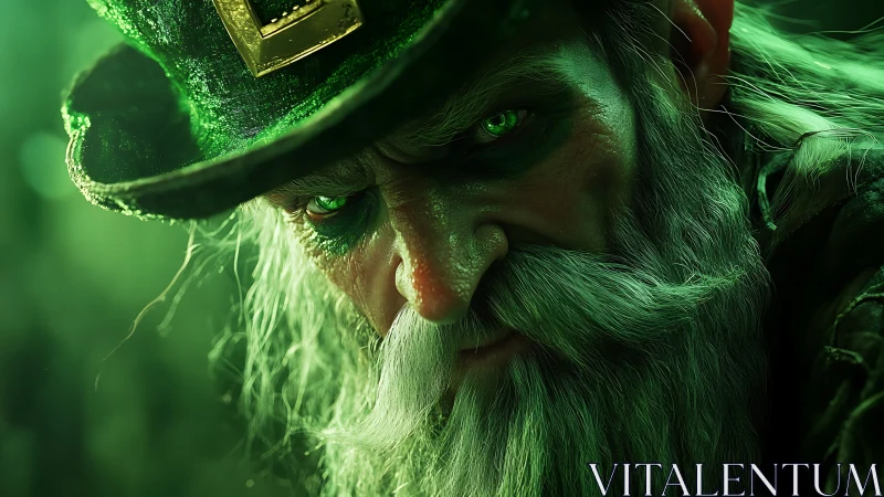 Emerald-eyed trickster leans from the shadows, guarding luck