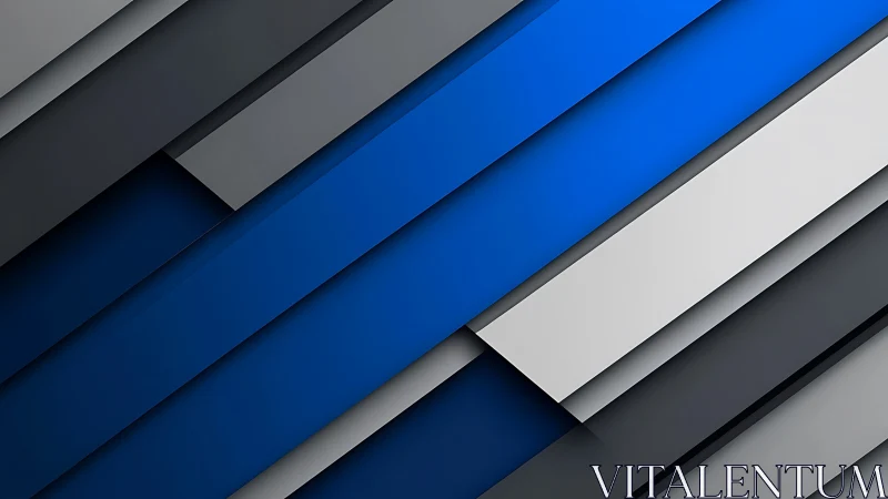 Diagonal layered geometric background in blue, white, gray