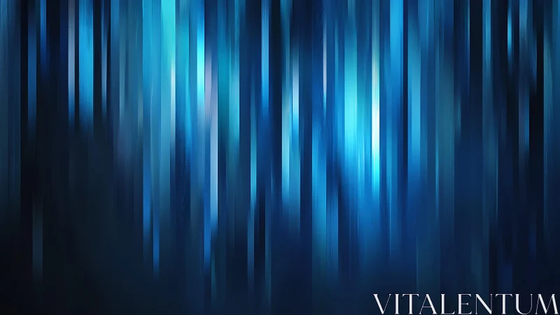 Abstract vertical blue light streaks with blurred digital effect.