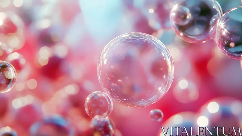 Gossamer bubbles drift through a candy cloud daydream.