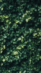 Dense green foliage captured with uniform overhead perspective