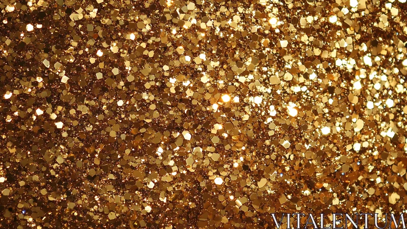Sparkling Gold Glitter Texture with Shimmering Highlights.