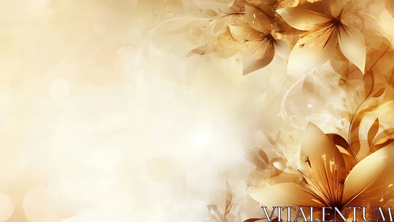 Golden Blooms in Soft Light: Elegance and Warmth.