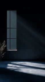 Morning hush through a tall window in a quiet room.